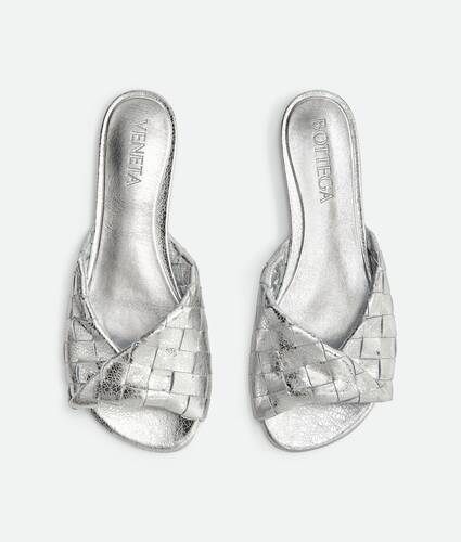 Flache Blink Mules f&uuml;r Damen in Silver Bottega Veneta Deutschland DE - Image 5