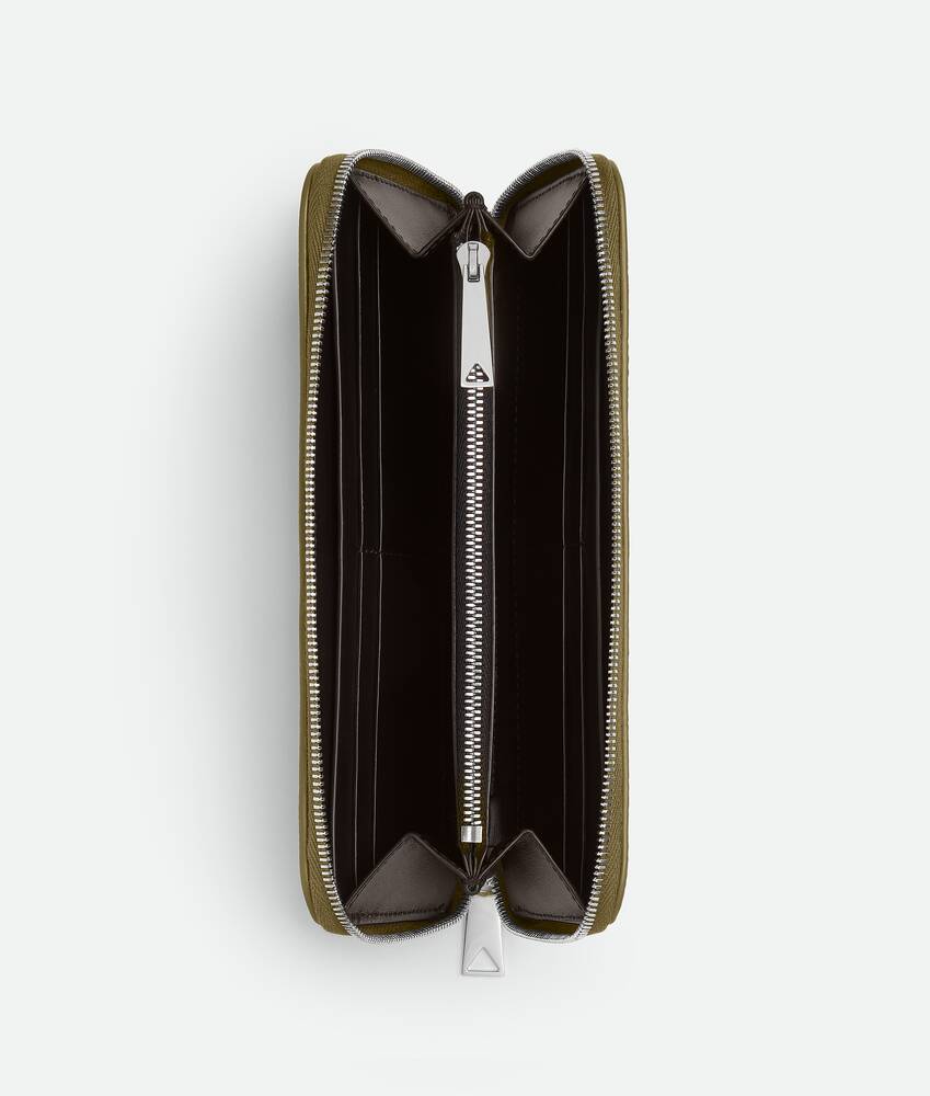 Men's Tre Zip Around Wallet in Algae/rock/bone/fondant Bottega Veneta Japan EN - Image 2