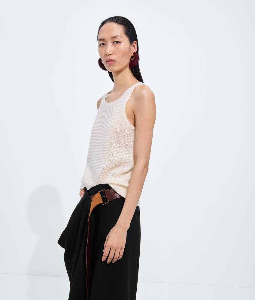 Tanktop aus Shetland-Wolle f&uuml;r Damen in Parchment Bottega Veneta Deutschland DE - Image 2