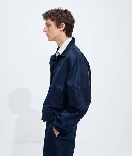 Men's Satin Nylon Blouson in Navy Bottega Veneta Canada EN - Image 2