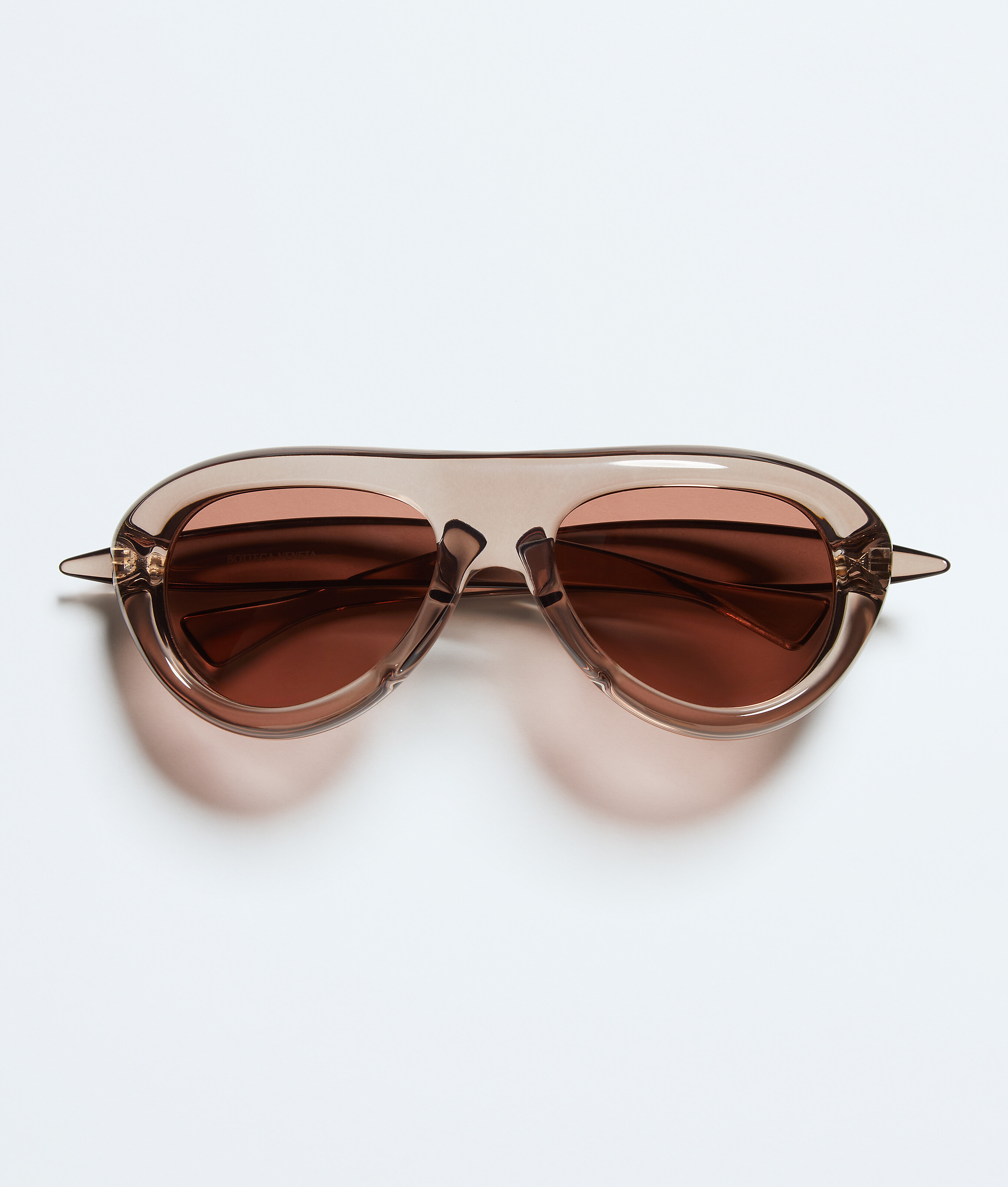 Bottega Veneta Unisex Brown Sardine Aviator Sunglasses - U