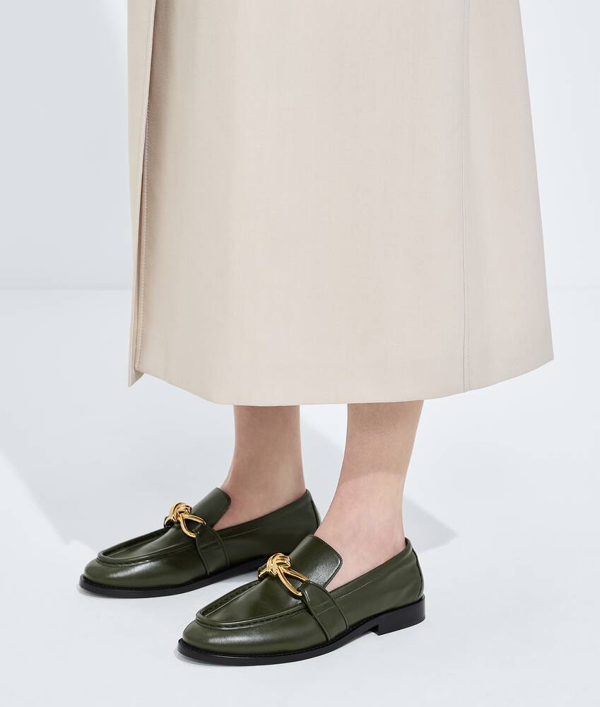 Women's Astaire Loafer in Green tweed Bottega Veneta Germany EN - Image 2
