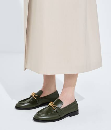 Women's Astaire Loafer in Green tweed Bottega Veneta Germany EN - Image 2