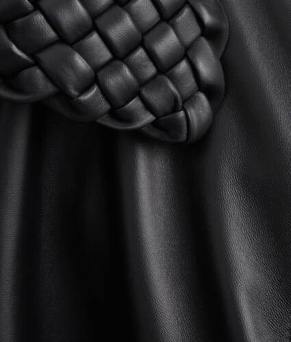 Giacca imbottita in pelle lucida da Donna in Double black Bottega Veneta Italia IT - Image 4
