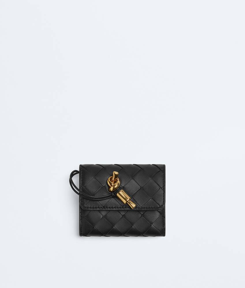Andiamo Tri-Fold Wallet in Black