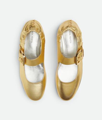 Ballerines Mary-Jane Amy pour Femme en Gold Bottega Veneta France FR - Image 5