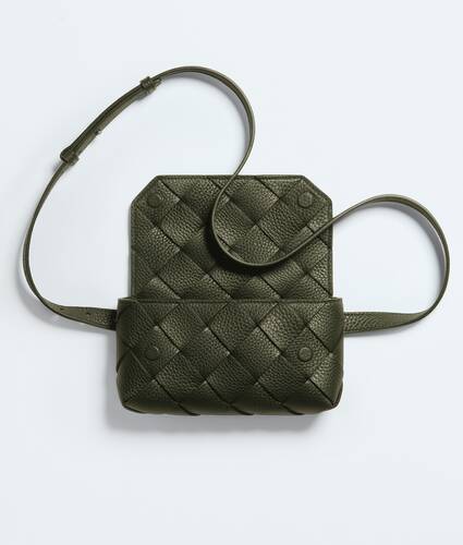 Men's Diago Belt Bag in Bark green Bottega Veneta Australia EN - Image 3