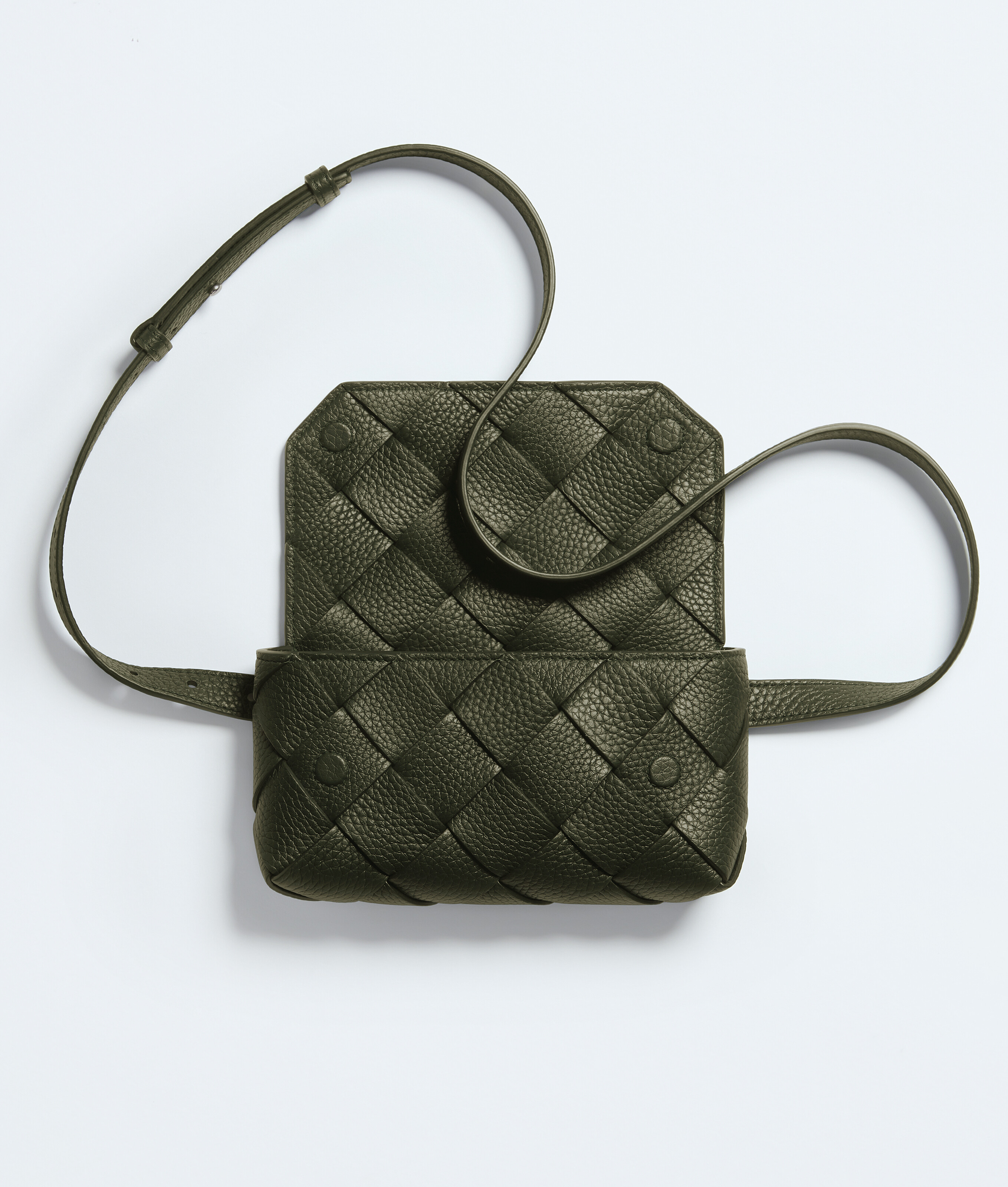Men's Diago Belt Bag in Bark green Bottega Veneta Luxembourg EN - Image 3