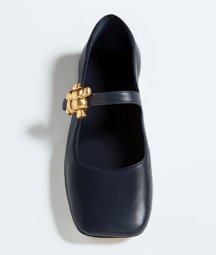 Women's Charlotte Mary-Jane Ballerina in Midnight Bottega Veneta Romania EN - Image 4