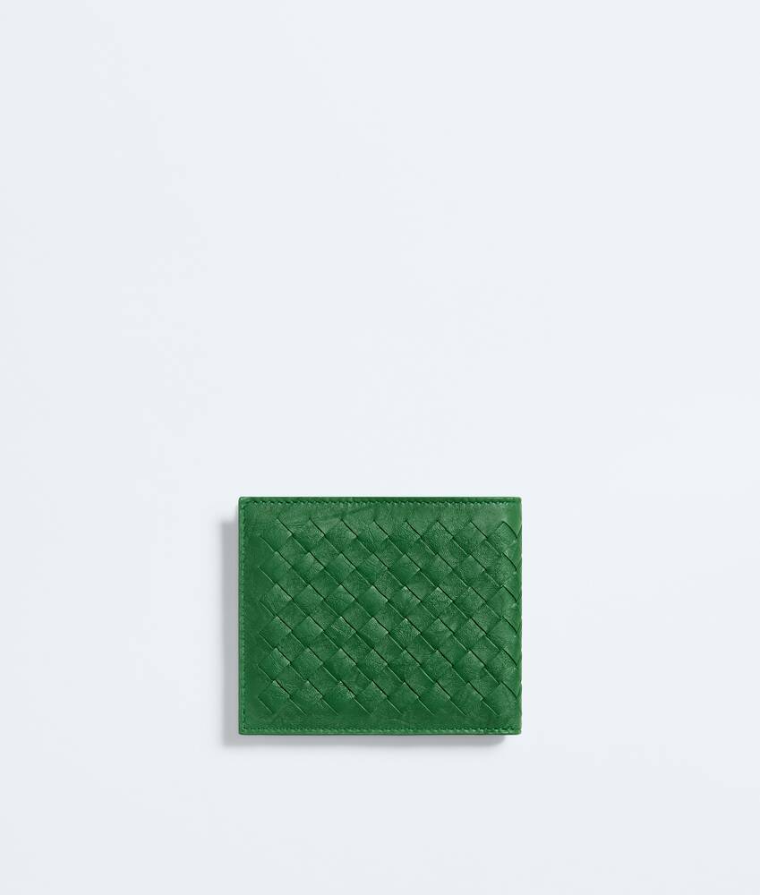 Men's Woven Mycelium Bi-Fold Wallet in Shamrock Bottega Veneta Croatia EN - Image 3