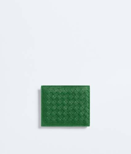 Men's Woven Mycelium Bi-Fold Wallet in Shamrock Bottega Veneta Croatia EN - Image 3