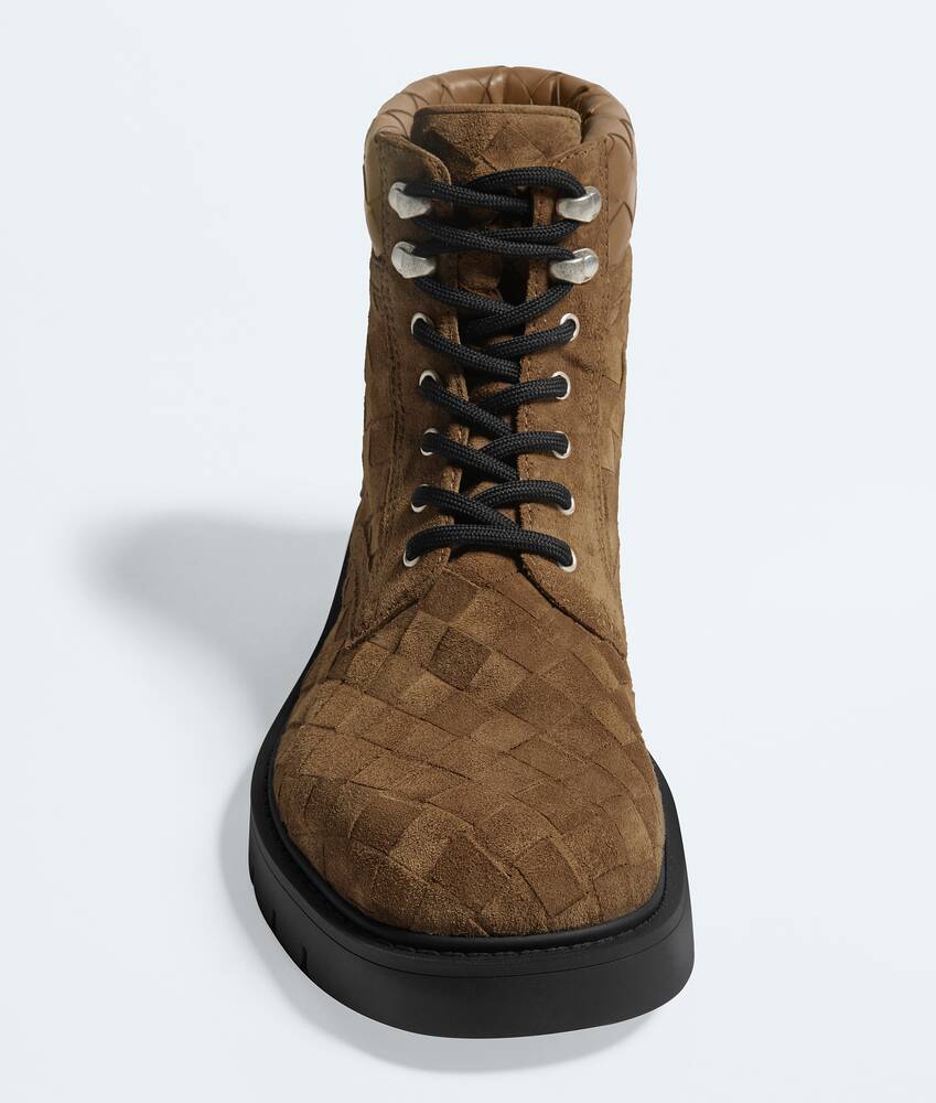Bottines &agrave; lacets Haddock pour Homme en Dark caramel Bottega Veneta Monaco FR - Image 4