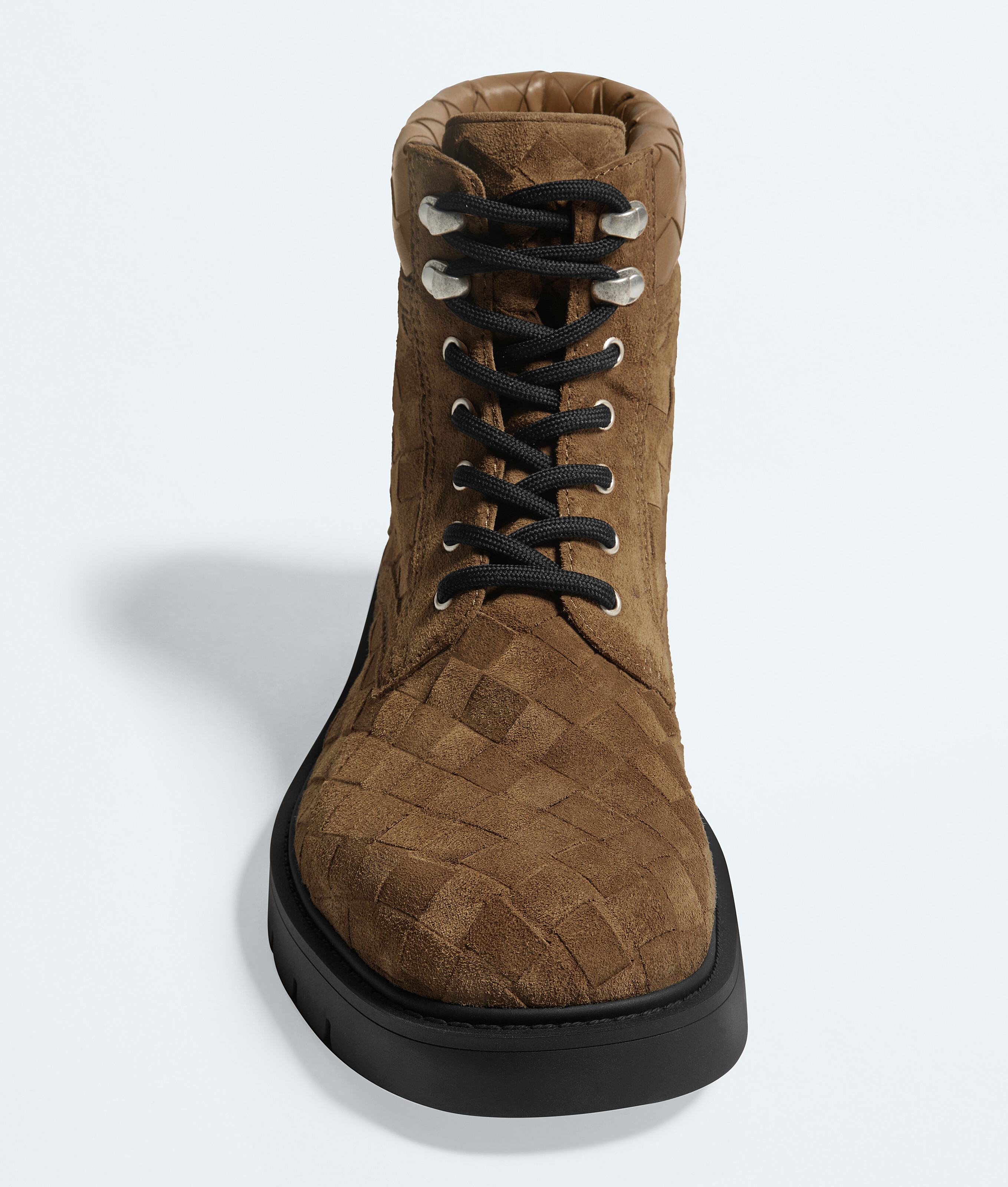 Men's Haddock Lace-Up Ankle Boot in Dark caramel Bottega Veneta Luxembourg EN - Image 4