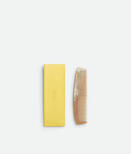 Intrecciato Comb Set in Sherbert/natural Bottega Veneta Lithuania EN - Image 2