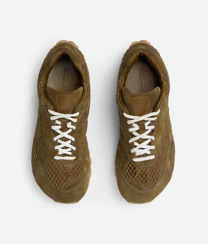Sneaker Orbit da Donna in Olive oil Bottega Veneta Italia IT - Image 5
