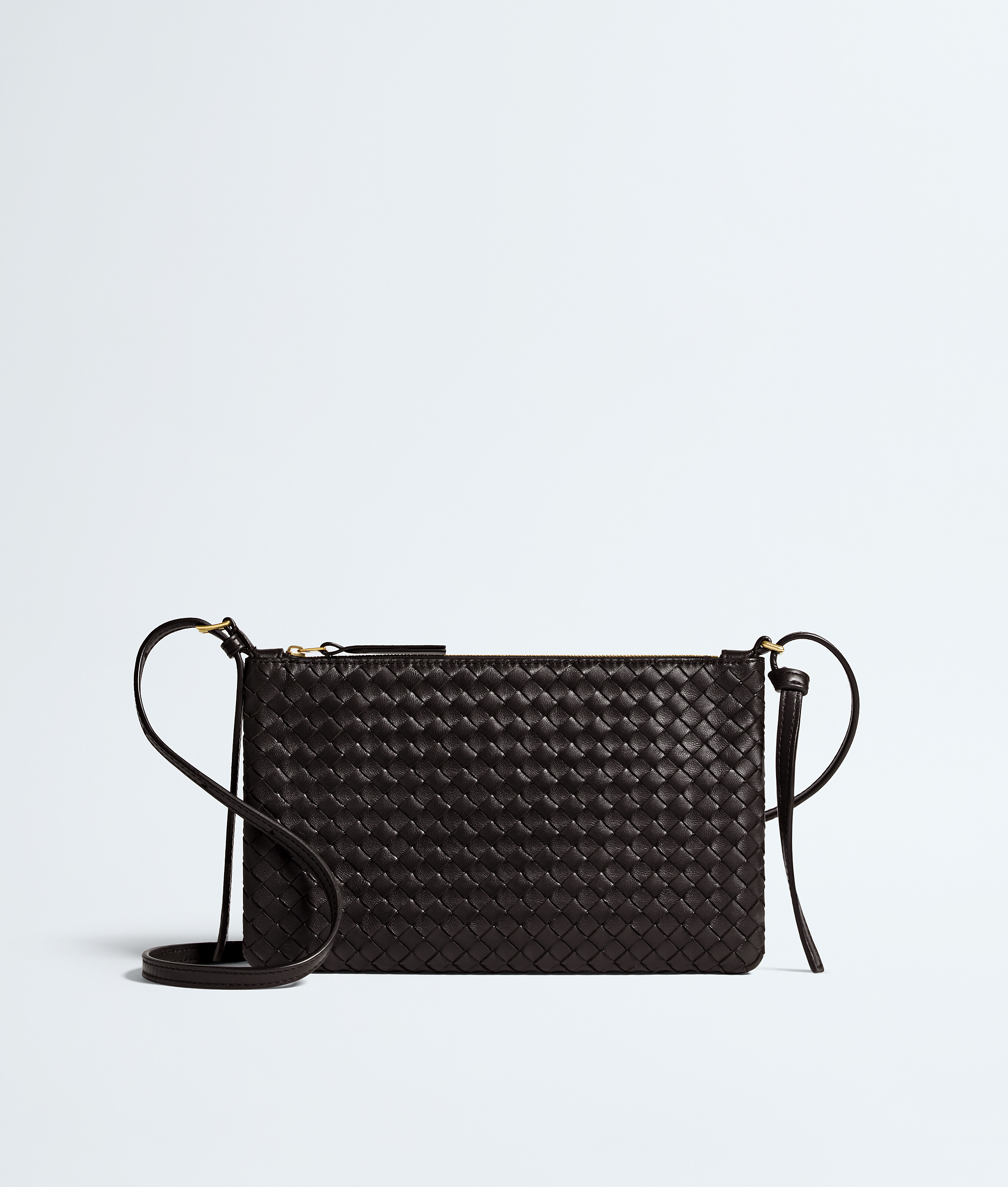 Women's Intrecciato Piccolo Medium Pouch in Espresso | Bottega