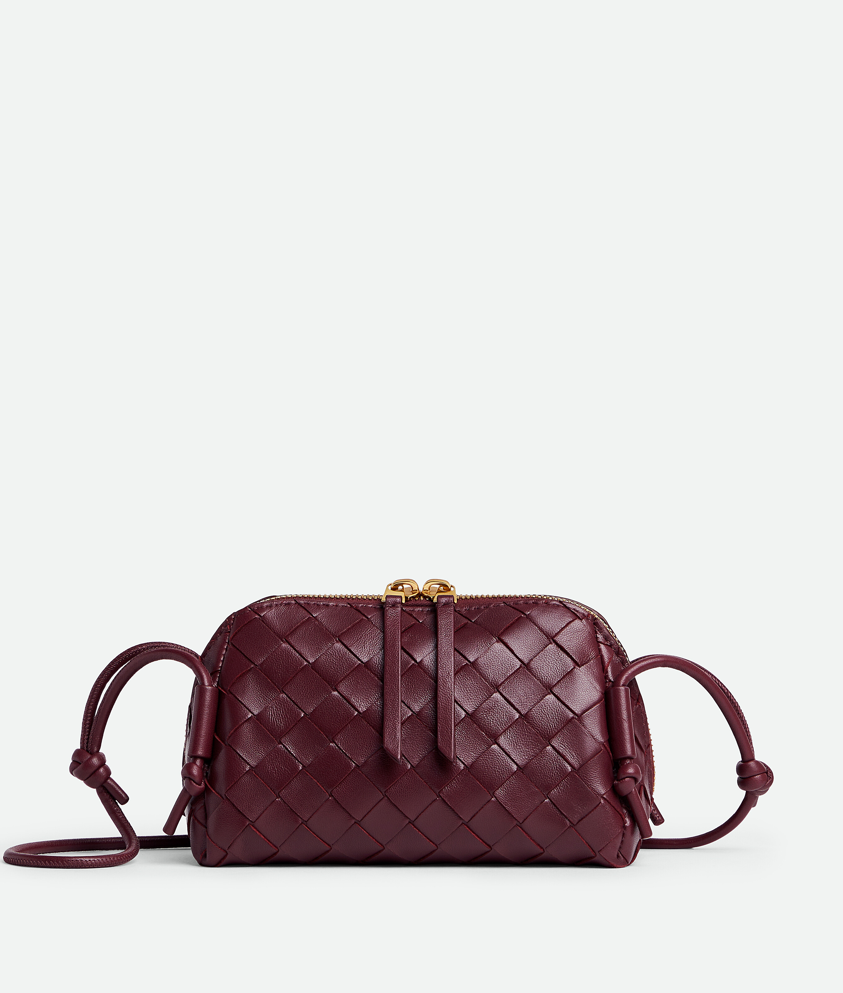 Bottega Veneta Concert Pouch In Burgundy