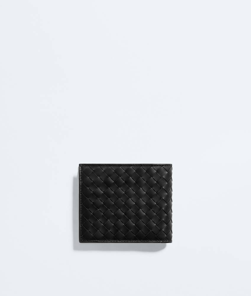 Men's Intrecciato Piccolo Bi-Fold Wallet with Coin Purse in Black/thunder Bottega Veneta Czechia EN - Image 3