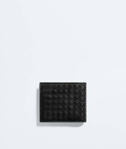 Men's Intrecciato Piccolo Bi-Fold Wallet with Coin Purse in Black/thunder Bottega Veneta Czechia EN - Image 3