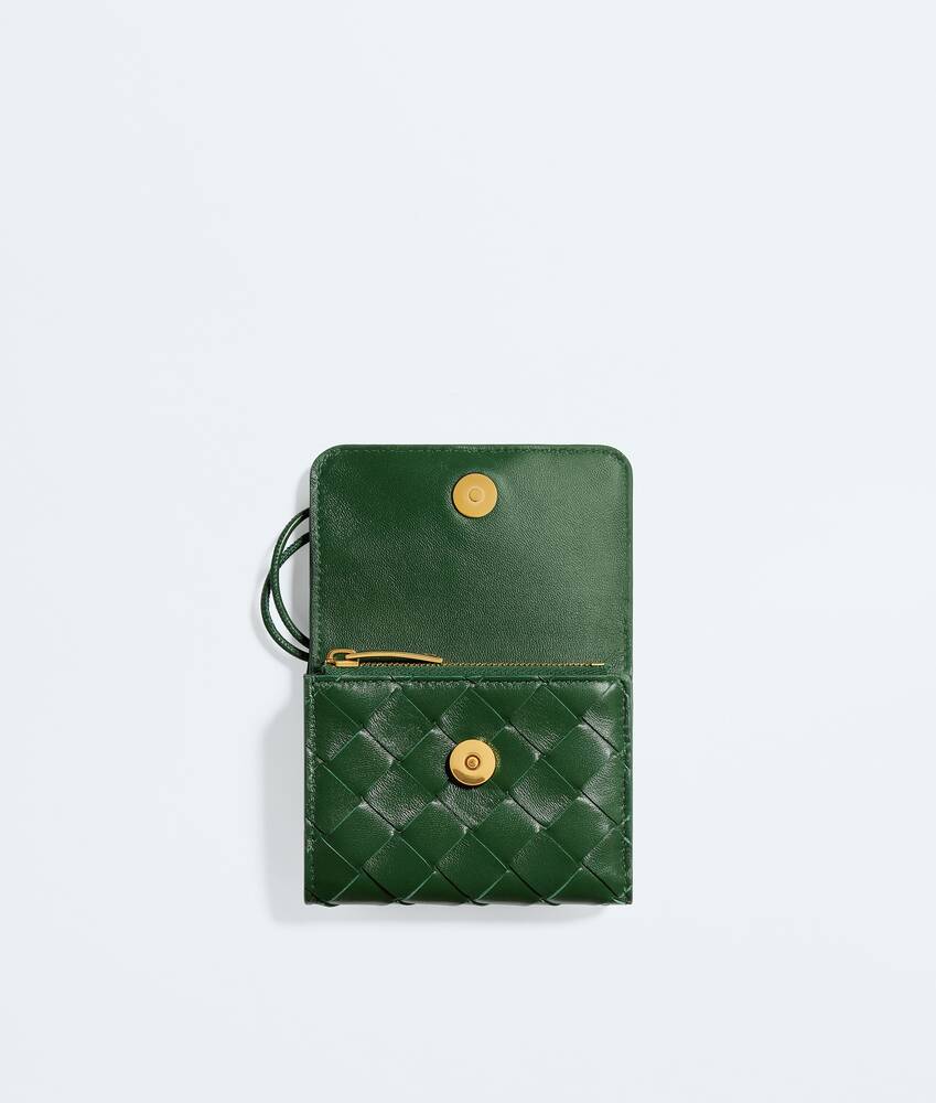 Andiamo Tri-Fold-Portemonnaie f&uuml;r Damen in Basil Bottega Veneta Deutschland DE - Image 2