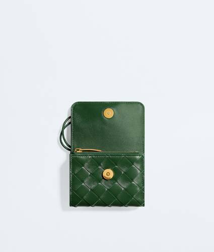 Andiamo Tri-Fold-Portemonnaie f&uuml;r Damen in Basil Bottega Veneta Deutschland DE - Image 2