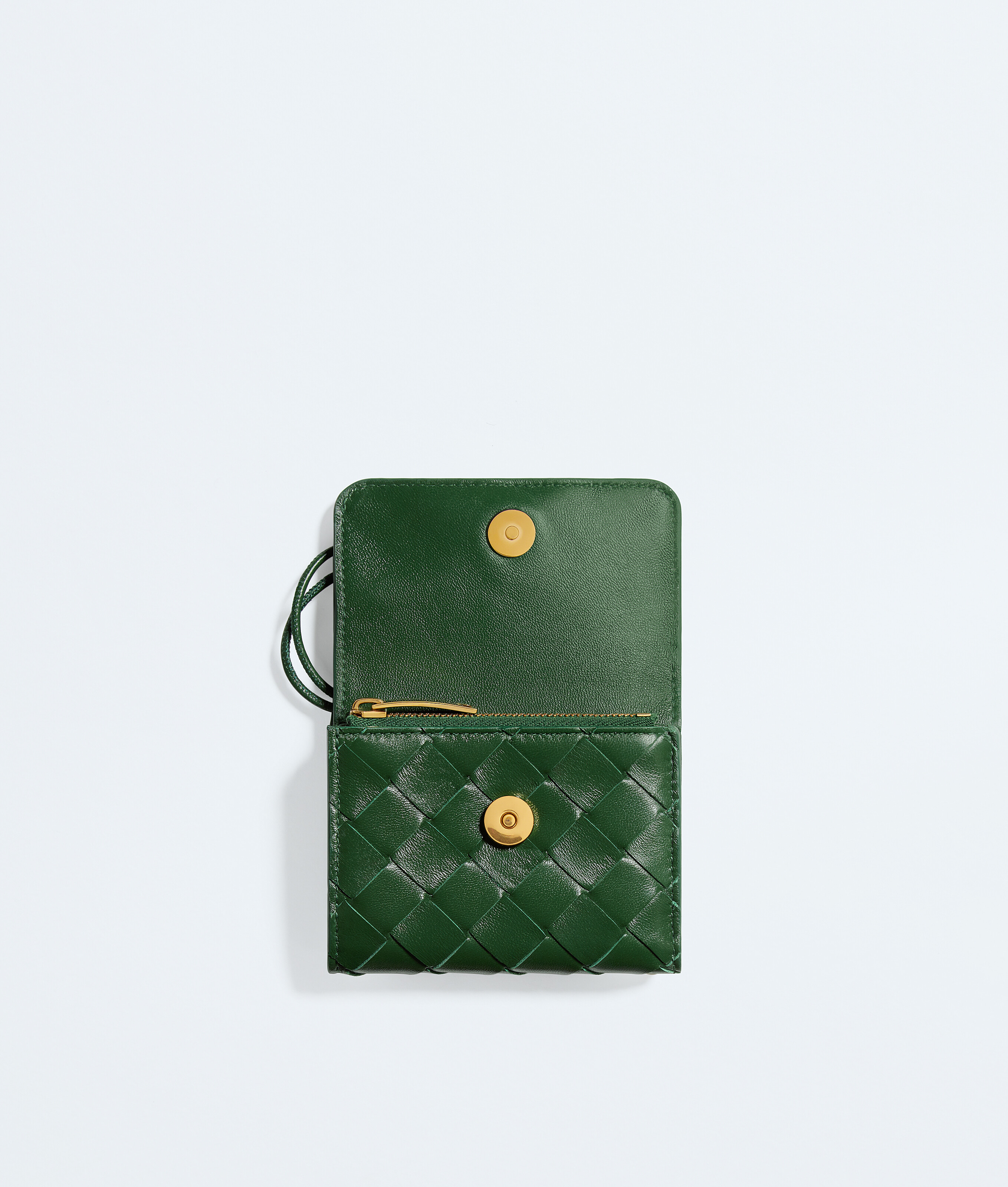 Women's Andiamo Tri-Fold Wallet in Basil Bottega Veneta Luxembourg EN - Image 2