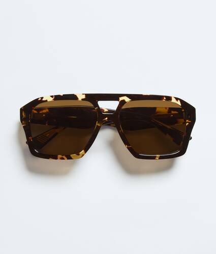 &Oacute;culos de sol Aviator Classic em Havana/brown Bottega Veneta Brasil PT - Image 1