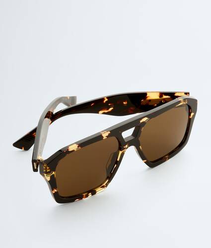 &Oacute;culos de sol Aviator Classic em Havana/brown Bottega Veneta Brasil PT - Image 3