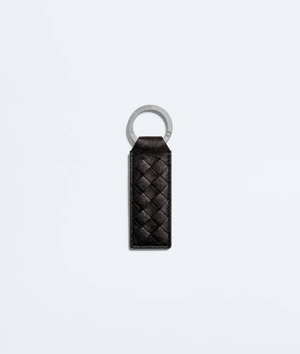 Men's Woven Mycelium Key Ring in Espresso Bottega Veneta Croatia EN - Image 1