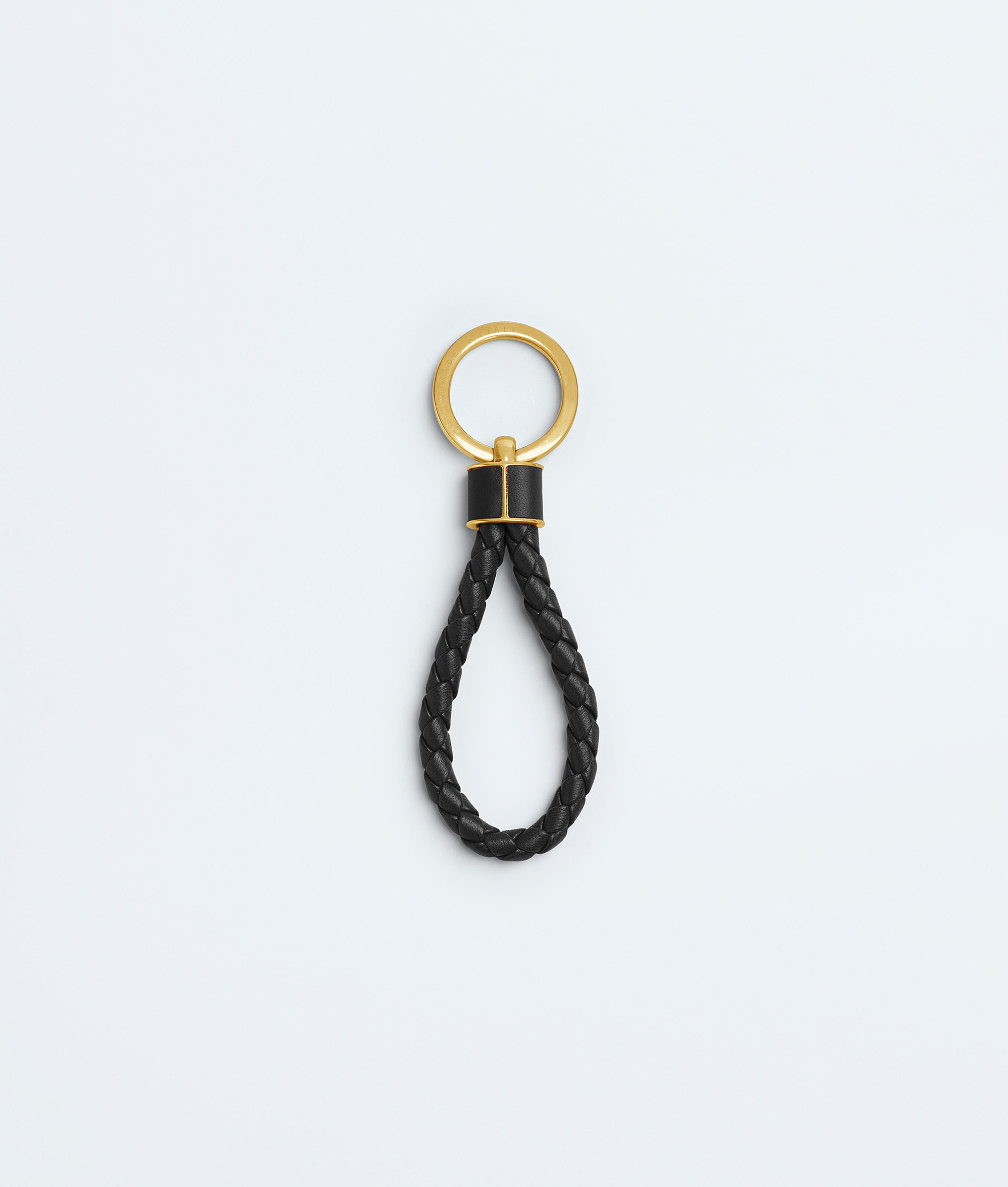 Women's Intreccio Key Ring in Black Bottega Veneta South Korea EN - Image 2