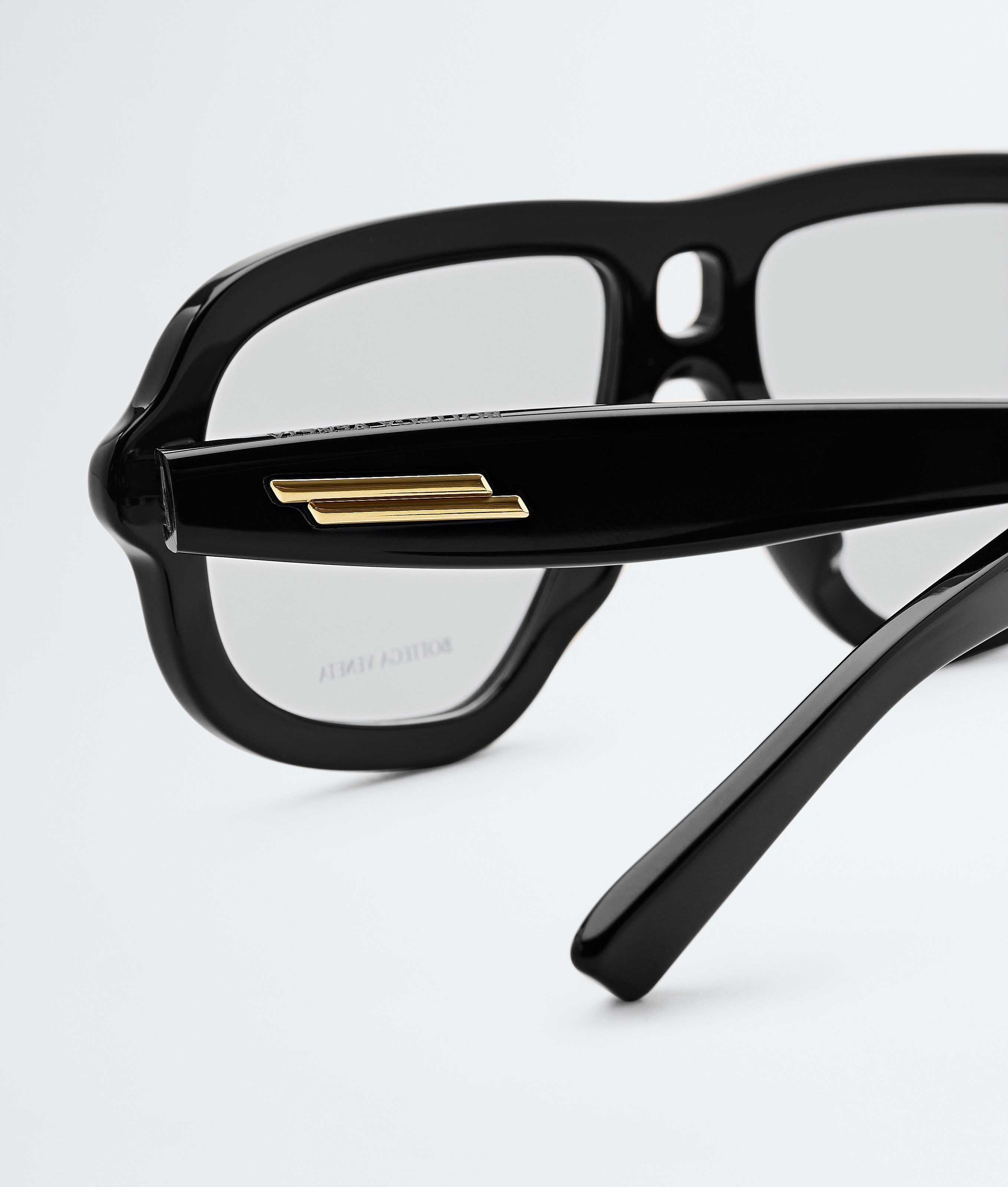 Sophia Ribbon Aviator Eyeglasses in Black/transparent Bottega Veneta Luxembourg EN - Image 4