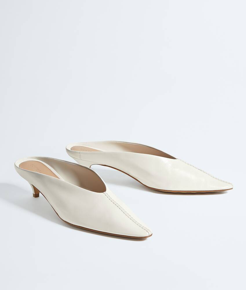 D&eacute;collet&eacute; mule Vesta da Donna in Alabaster Bottega Veneta Italia IT - Image 3