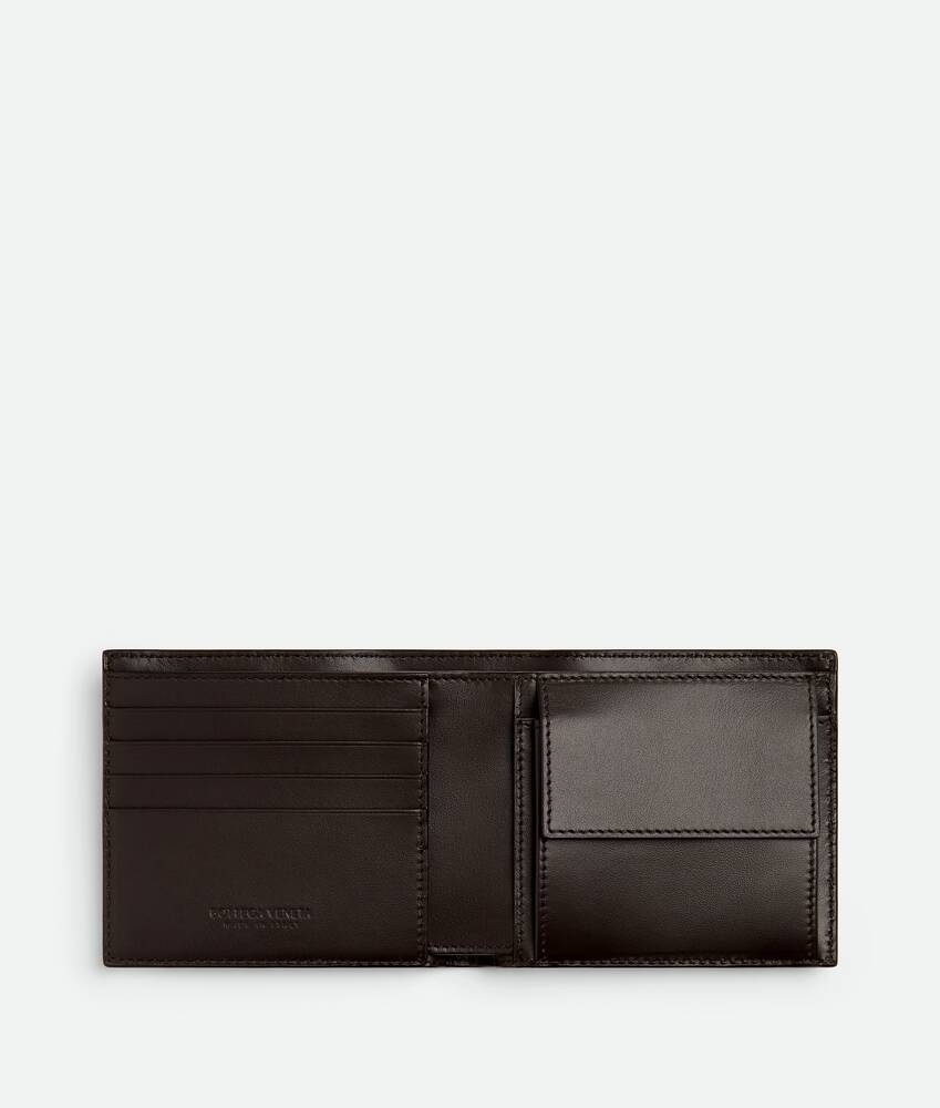 Display a large version of the product image 2 - Intrecciato Bi-Fold Wallet With Coin Purse