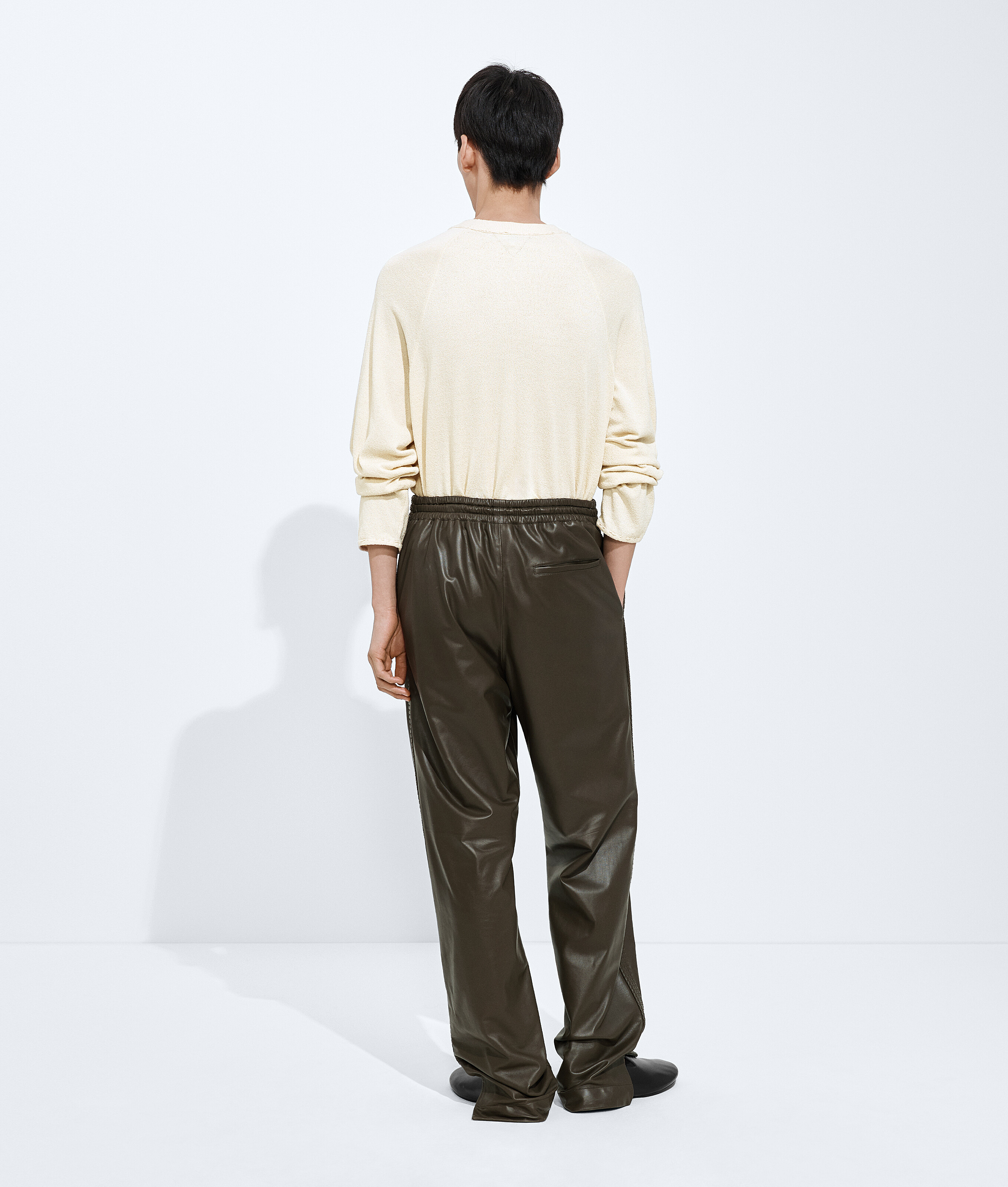 Men's Leather Pants  in Wader green Bottega Veneta Finland EN - Image 3