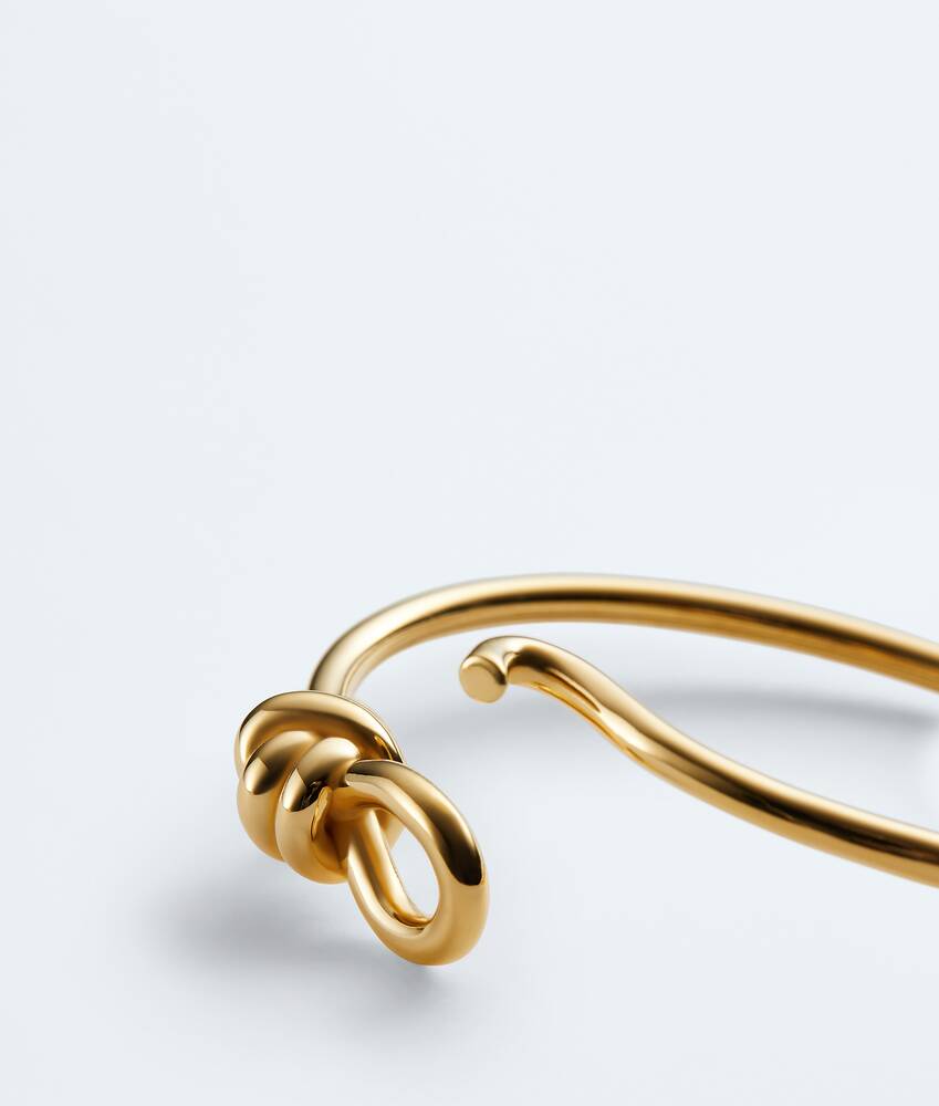 Women's Knot Bracelet in Yellow gold Bottega Veneta Italy EN - Image 4