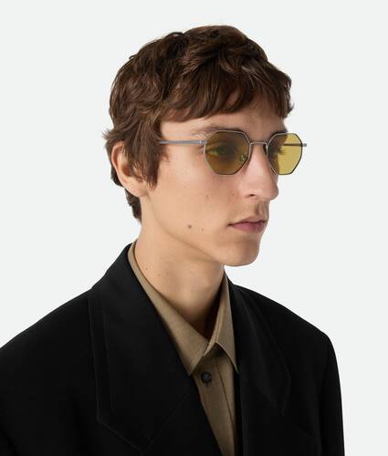 Intrecciato Geometrical Sunglasses