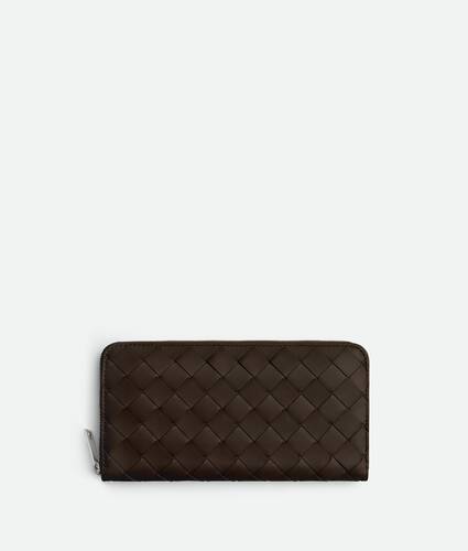 Intrecciato Zip Around Wallet