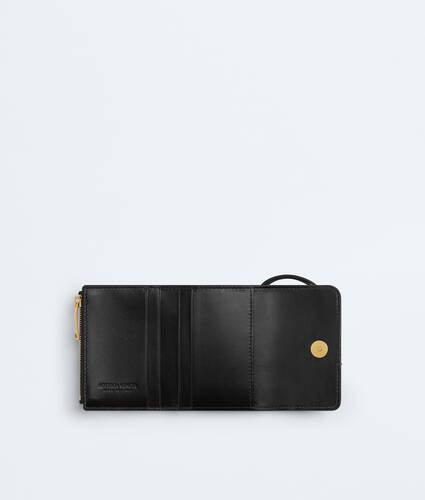 Women's Andiamo Tri-Fold Wallet in Black Bottega Veneta Thailand EN - Image 4