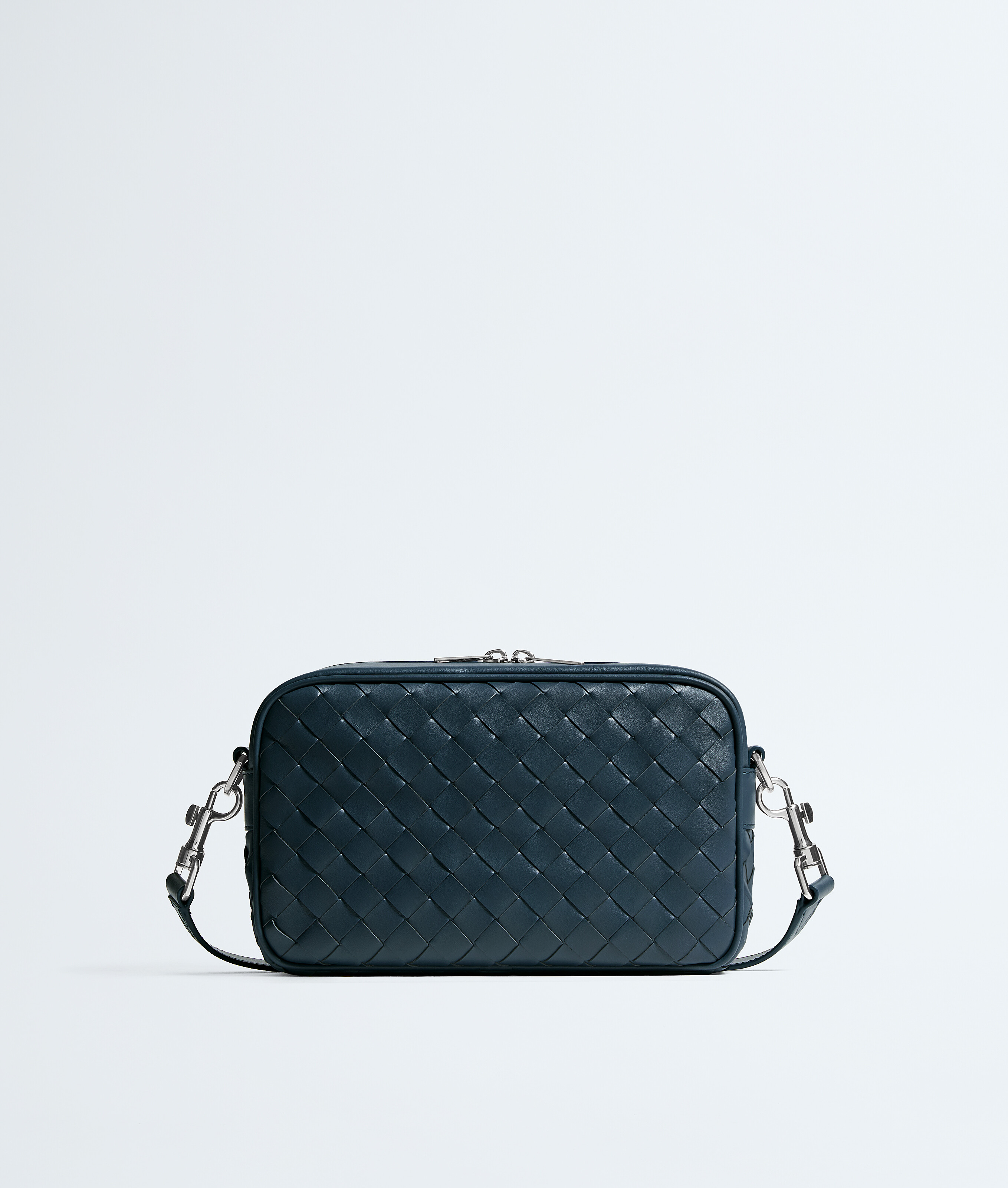 Bottega Veneta Blue Small Intrecciato Camera Bag - Man - U