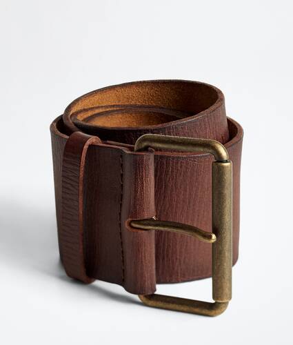 Men's Tile Belt in Dark oat Bottega Veneta Denmark EN - Image 1