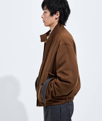 Cazadora de lana y cachemira para Hombre en Sepia brown Bottega Veneta Espa&ntilde;a ES - Image 3