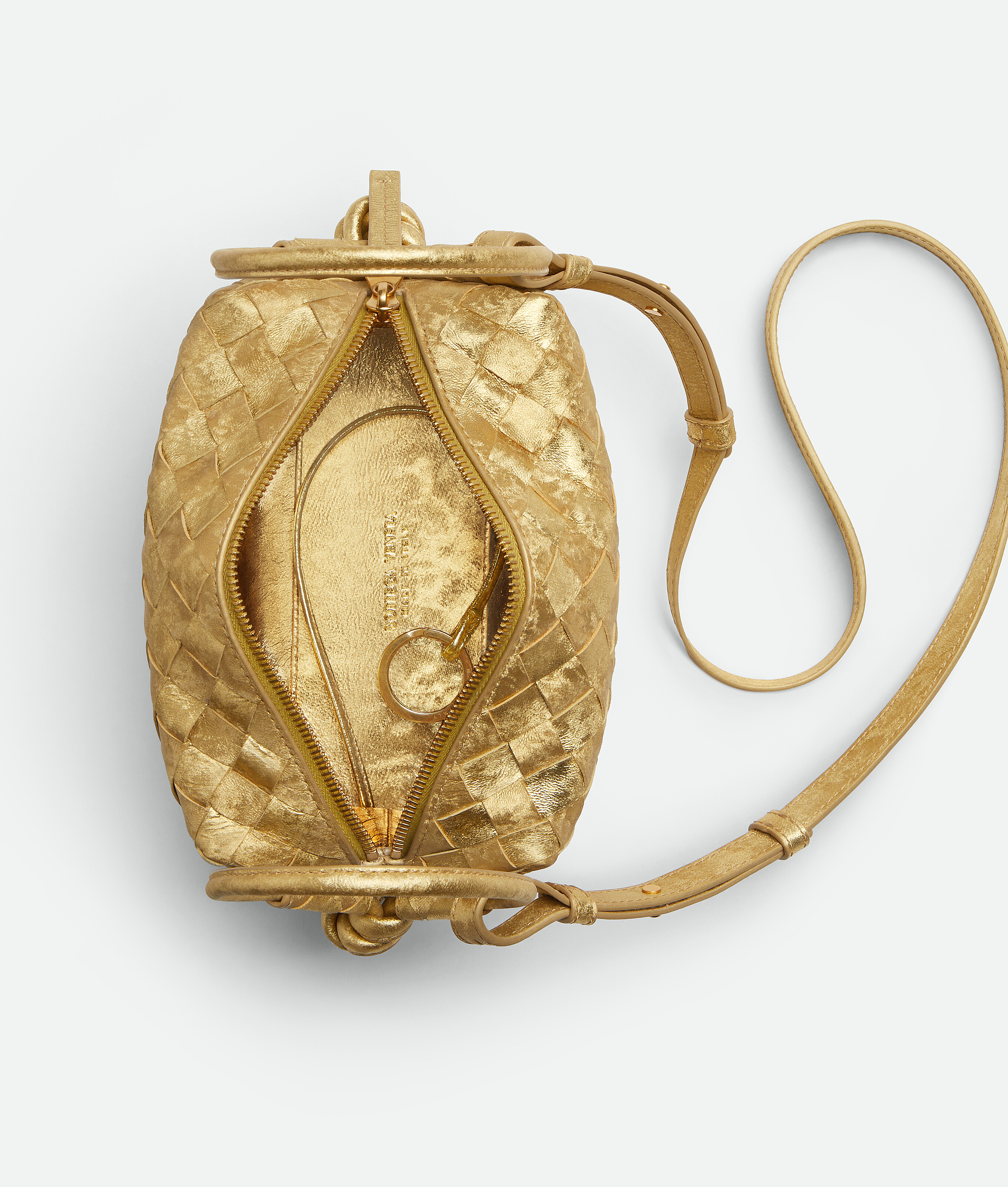 Bottega Veneta Loop Top Handle In Yellow