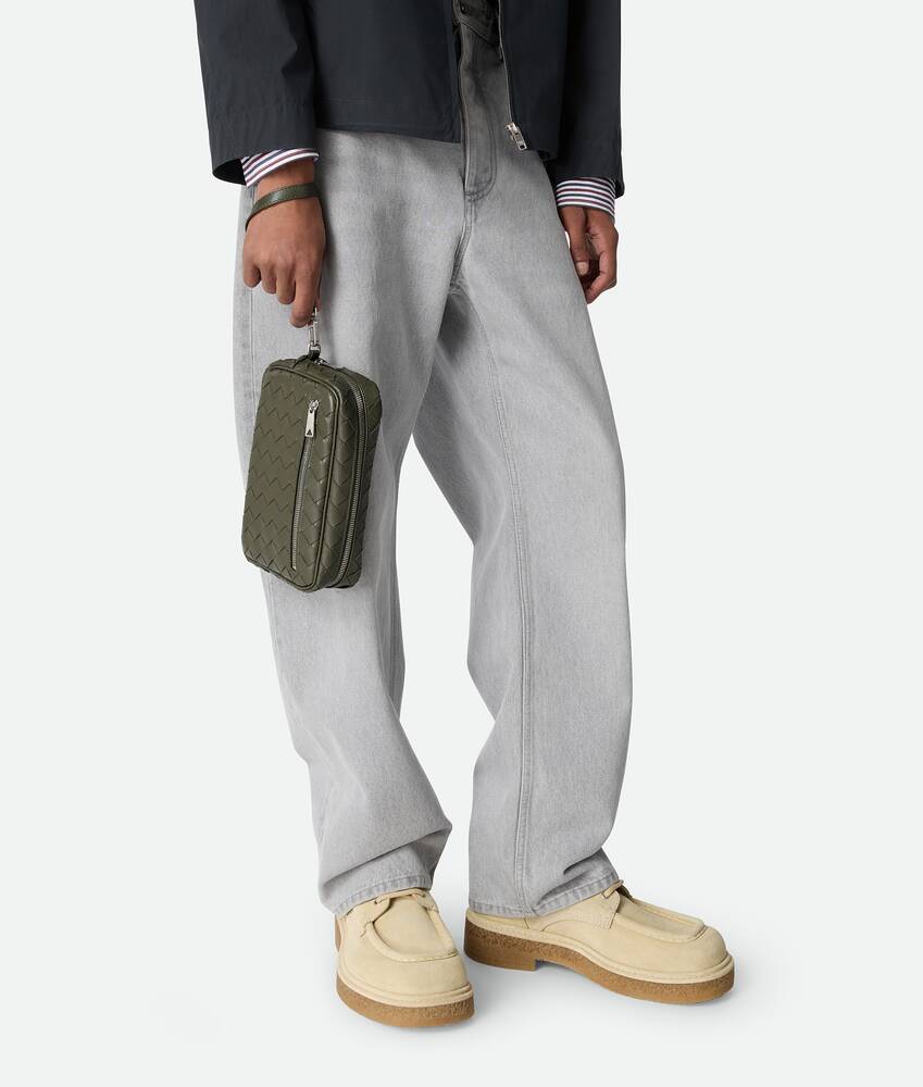 Display a large version of the product image 2 - Intrecciato Small Pouch With Wristlet