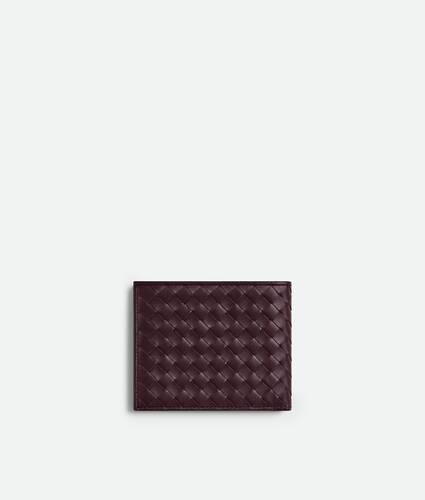Men's Intrecciato Piccolo Bi-Fold Wallet in Dark barolo Bottega Veneta Macao SAR China EN - Image 3