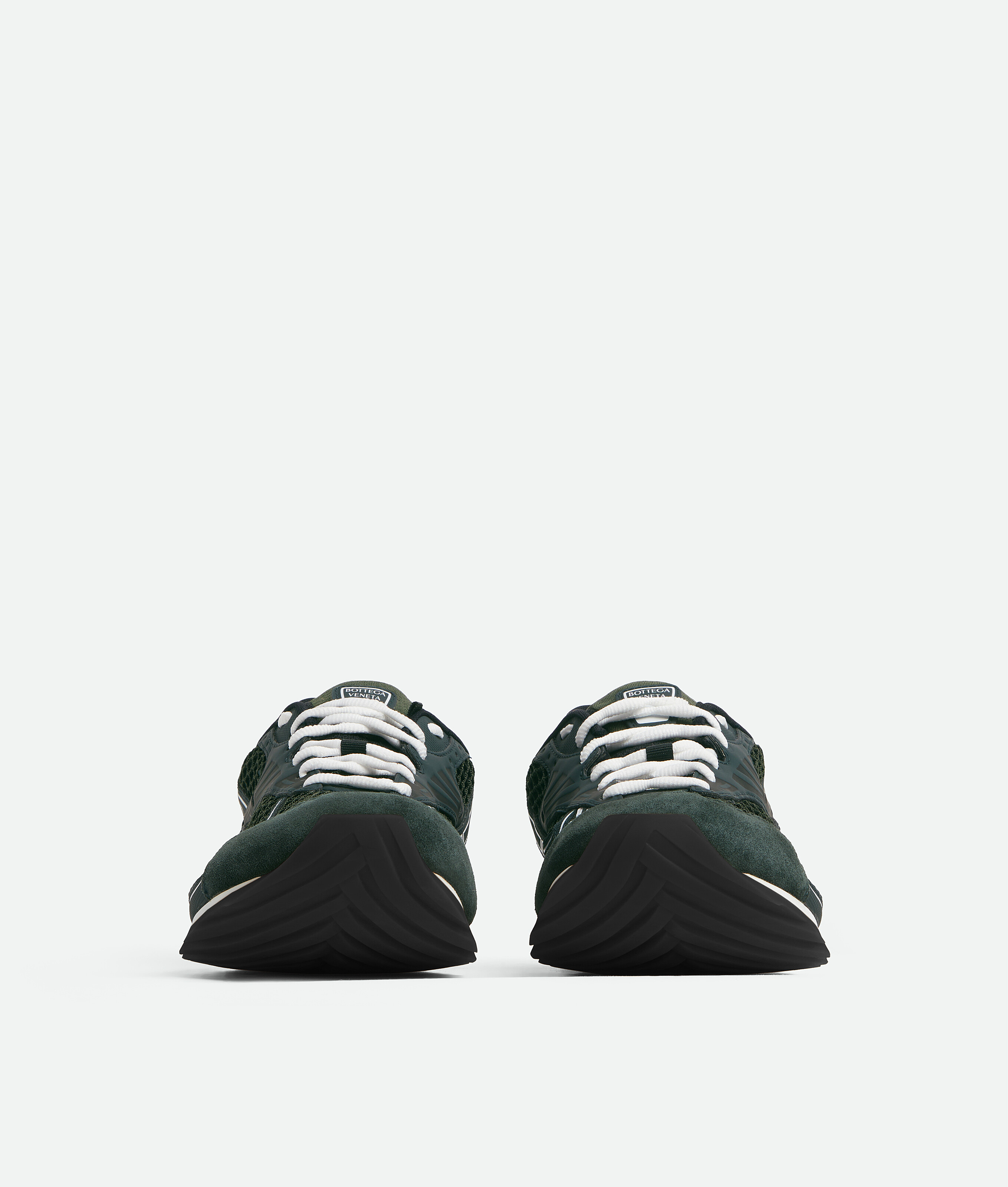 Bottega Veneta Orbit Mesh Running Sneakers Rubber Sole In Multi