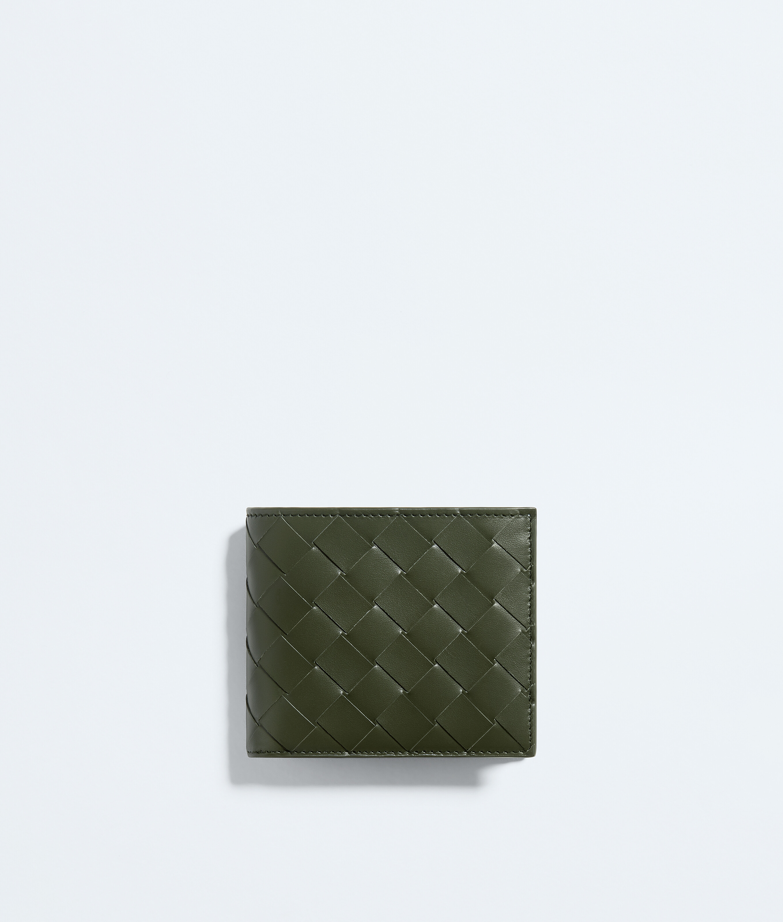 Intrecciato Bi-Fold Wallet with Coin Purse