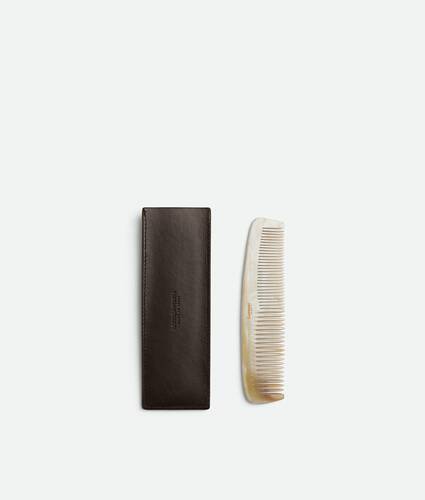 Intrecciato Comb Set in Fondant/natural Bottega Veneta Lithuania EN - Image 2