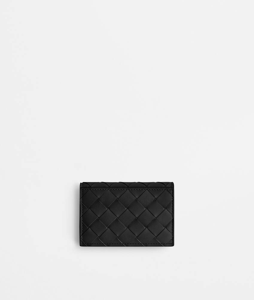 Men's Intrecciato Business Card Case in Black Bottega Veneta South Korea EN - Image 3