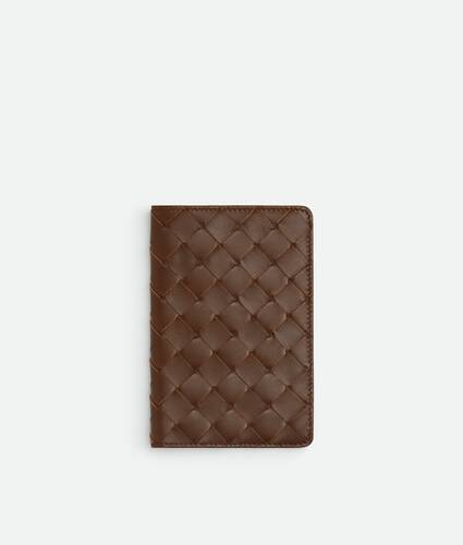 Small Intrecciato Notebook Cover in Brownie Bottega Veneta Finland EN - Image 1
