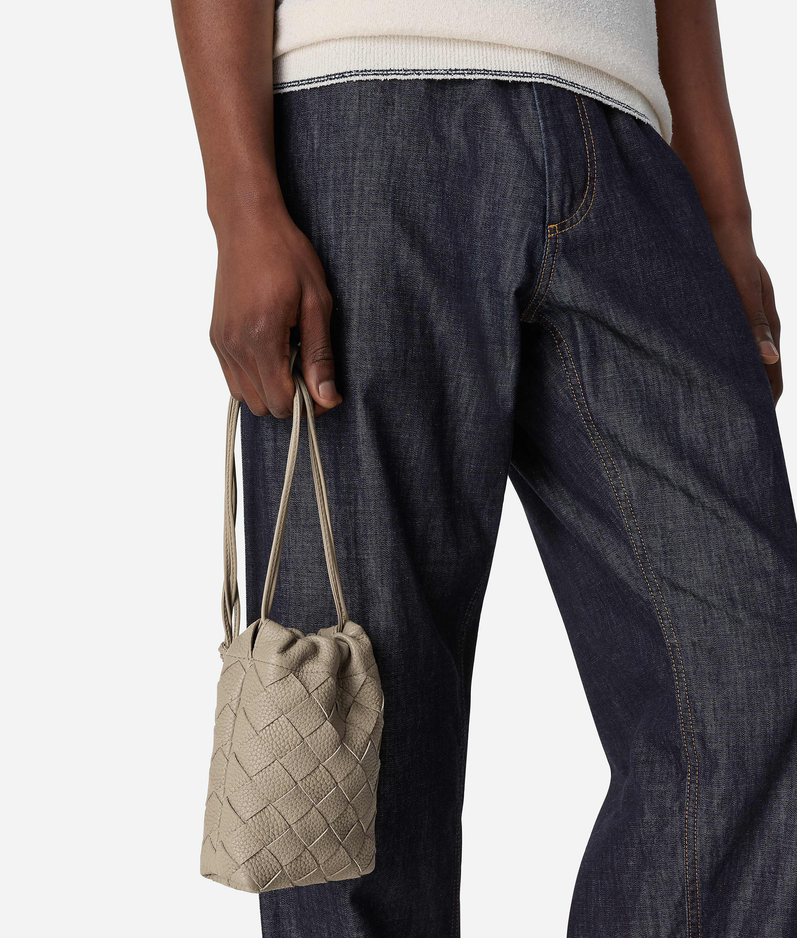 Men's Vertical Dustbag in Limestone Bottega Veneta Germany EN - Image 6